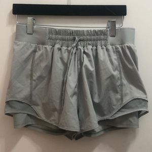 Mint green running shorts